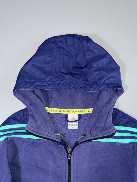 Adidas Purple Fleece-Lined Track Jacket (M)