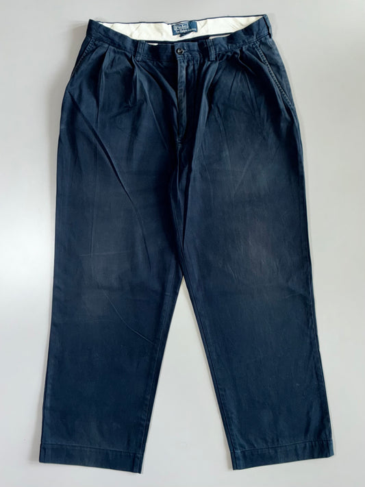 Polo by Ralph Lauren Pleated Chino Trousers (W:32 |L:39)