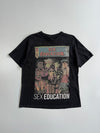 Netflix Sex Education Comic Book Style Graphic T-Shirt in Black (M)