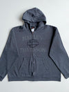 Harley-Davidson Charcoal Embroidered Logo Zip Hoodie (2XL)