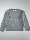 Nike Essential Swoosh Crewneck Sweatshirt – Heather Grey (M)