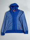 Jordan | Blue Striped Zip Hoodie (M)
