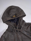 G-Star Raw Belted Hooded Field Jacket – Olive Cotton Utility Coat (M/L)