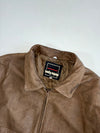 Body Equip Brown Leather Flight Bomber Jacket (M)