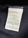 A.P.C. Rue Madame Paris Big Logo Crewneck Sweatshirt Navy Men’s (L)