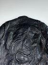 Vintage 90s Spirit Motors POLO Embossed Dragon Leather Biker Jacket (XL)