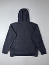 Lonsdale London Charcoal Asymmetric Zip Tech Hoodie (XL)