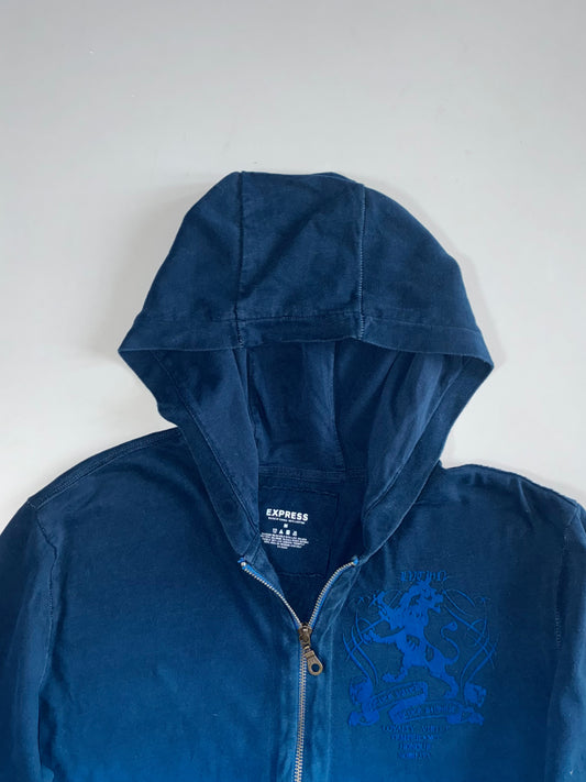 Express Navy Ombre Dip-Dye Hoodie (M)
