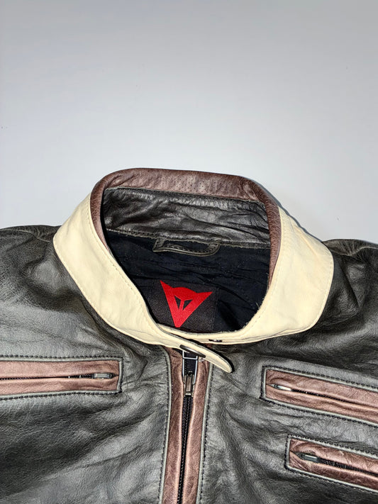 Dainese Original Italian Pure Leather Racing Jacket Padded Womens (S)