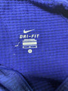 Nike Dri-FIT Thermal Half Zip Running Pullover with Thumbholes – Royal Blue (M)