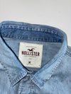 Hollister Western Denim Pearl Snap Shirt (M)