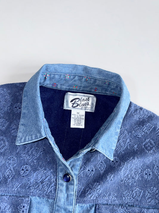 Vintage Blast Blues Premium Embossed Jacket(M)