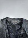 Best Kinetic Vintage Leather Biker Vest (M)