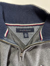 Tommy Hilfiger Premium Cotton V-Neck Sweater – Forest Green (S)