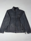 Columbia Sportswear Full-Zip Fleece Jacket Stand Collar – Charcoal Grey (L )
