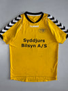 Hummel TRIF “Syddjurs Bilsyn A/S” Danish Club Football Jersey Yellow/Black (M)