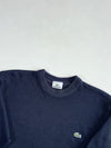 Lacoste Textured Knit Crewneck Sweater – Navy with Green Croc (S)