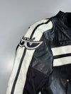 Berik-70 Racing Pure Leather Motorcycle Suit 2 Piece Set Plus Alpinestars sliders (Leather Jacket Size :S) (Biker Pant :W:28 |L:36)