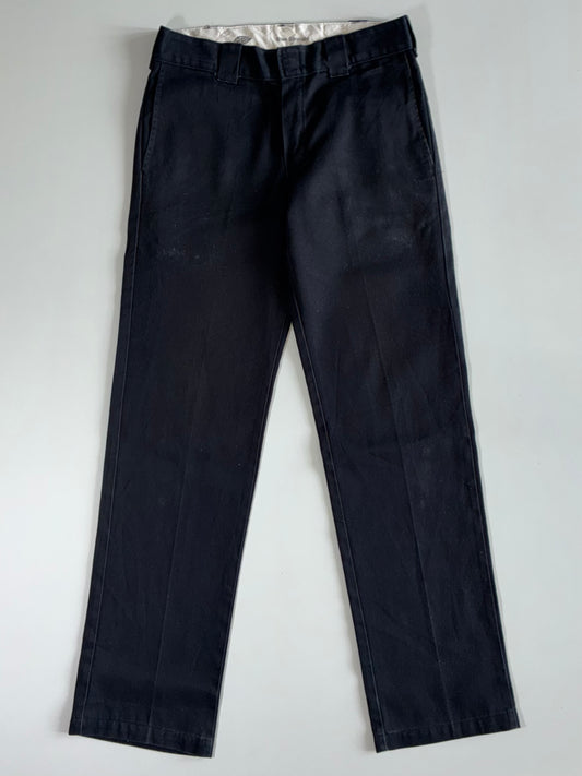 Dickies Black Slim Straight Work Pants (W:32|L:42)