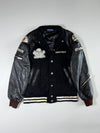 Hundred Club “Destroy” Skull Patch Varsity Jacket – Black (S)