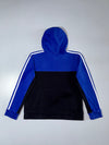 Adidas Colorblock Pullover Hoodie – Royal Blue/Black (S)