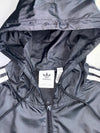 Adidas Originals Black Trefoil Windbreaker Hooded Jacket (Size M/L )