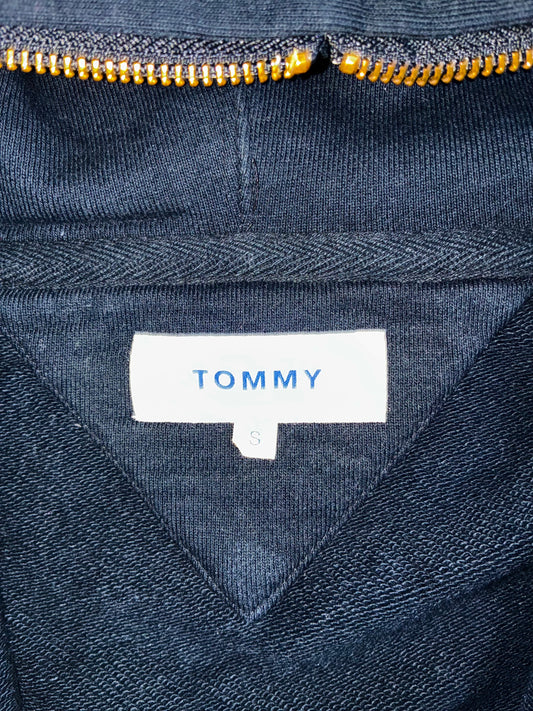 Tommy Hilfiger Navy Flag Logo Full Zip Hoodie (S)