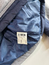 Edwin Grey Navy Hooded Utility Puffer Jacket (M)