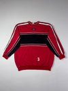 Vintage 90s Jako Team Sport Red Striped Sweatshirt (2XL)