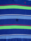 Polo Ralph Lauren Vintage Multistripe Polo T-Shirt | Red Pony Logo | Navy/Green/Blue (XL)
