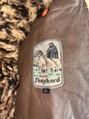 Shepherd Genuine Leather Shearling Fur Collar Bomber Jacket (M/L)
