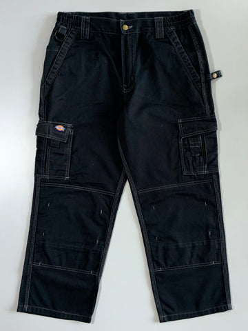 Dickies Black Double Knee Cargo Pants (W:34 |L:37)
