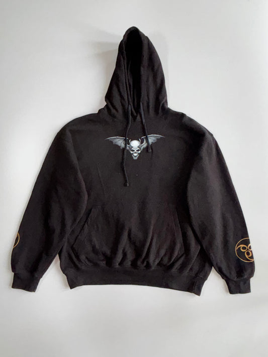 Spiral Direct Gothic Skull Bat Wing Heavy Metal Graphic Hoodie (2XL/3XL)
