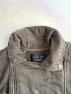 Zara Man  Biker Style Sweat Jacket Olive Green (M)