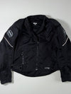 Shift Black Mesh Motorcycle Jacket with Contrast Piping PADDED (M)