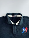 Big Train Osaka Japanese Dual Flame Oni Kanji Embroidered Black T-Shirt (XL)