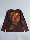 Big Train | Brown Embroidered Koi Longsleeve | (L)