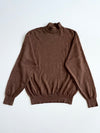 Vintage Yves Saint Laurent Pour Homme Mock Neck Knit Sweater – Brown (L)