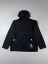 Ecko Unltd. Vintage Black Technical Half-Zip Hooded Pullover Jacket (XL/2XL)