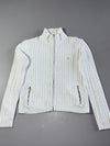 Lauren Ralph Lauren White Cable Knit Full-Zip Sweater Women’s(M)