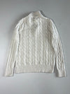 Polo Ralph Lauren Cable-Knit Quarter-Zip Sweater, Cream, Size (S)