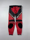 Büse Red & Black Armored Leather Motorcycle Racing Pants (W:37) (L:40)