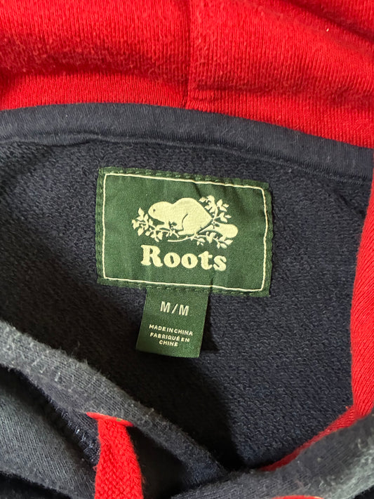 Roots | Box Logo Hoodie Navy/Red | (M)