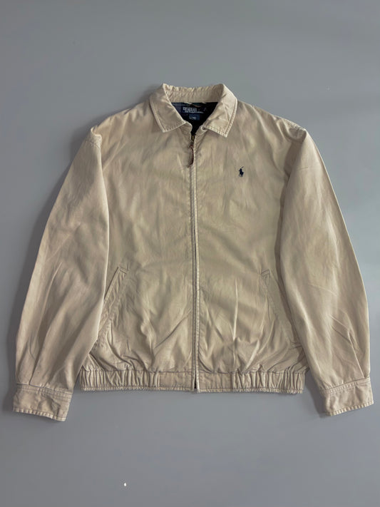 Vintage Polo by Ralph Lauren Beige Harrington Jacket – Classic Ricky Jacket (L/XL)
