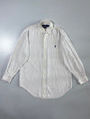 Ralph Lauren | Yarmouth Striped Button-Up Shirt White/Navy | (L)