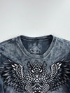 Prepotente Acid Wash Owl Embroidered Long Sleeve Tee (L)