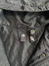 Vintage Adidas Black Longline Hooded Puffer Jacket (XL)