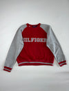 Tommy Hilfiger Hilfiger Spellout Colorblock Raglan Crewneck Sweatshirt (XL)