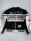 Vintage “High Speed Racing” Motobike x Polo Racing Jacket — Castrol / NGK / Shark Exhaust / LSL Patches (L/XL)