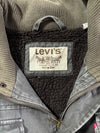 Levi's Sherpa-Lined Canvas Work Jacket – Washed Charcoal (2XL)